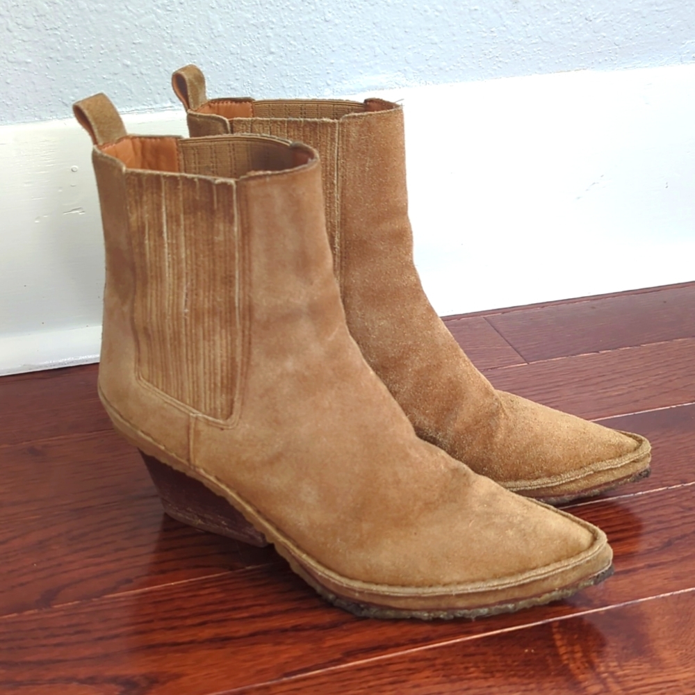 Tory Burch Suede Ankle Boots